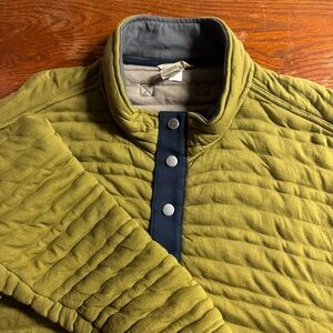 Duluth Trading quilted Flintlock 1/4 zip pullover jacket ‎ size 2XL